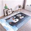 SMchwbc Tappeto per camera da letto, soggiorno, cameretta dei bambini, pinguino, soggiorno, a pelo corto, per camera da letto, decorazione