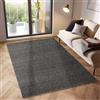SIMPEX Tappeti a pelo corto, Unicolor - Monocroma, Tappeto Nero, 200 x 290 cm, Tappeti in stile moderno, Tappeto soggiorno