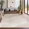Teppium Tappeto Salotto Moderno Beige 80 x 150 cm Stile Scandinavo 3D Boho - Tappeto Soggiorno Tappeto Pelo Corto Ideale per Camera da Letto e Cucina