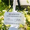 miguha Targa commemorativa personalizzata for sedia sospesa Riservato in amorevole memoria, decorazione moderna for matrimoni