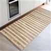 CosìCasa Tappeto Bamboo Cucina Legno Eco-Sostenibile Versatile Antiscivolo Lavabile [Per Tappeto Bagno, Passatoia o Esterno 50X120 cm, Verde Bicolore]