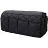 Homefurnishmall Organizer per bracciolo del divano e della sedia, antiscivolo, con supporto per telecomando, impermeabile, con 12 tasche per libri e occhiali, colore nero