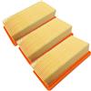 Chuancheng 3 Pezzi Filtro per Karcher 6.415-953.0 AD2 AD2 Battery AD3 AD3 Premium AD4 AD4 Premium aspirapolvere, senza telaio in gomma