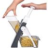 PEKJDS Cucina Regolabile Safe Chopping Artifact, Tagliaverdure Mandolina Affettatrice Dicer, 5 in 1 Mandolina Affettatrice Regolabile Tagliaverdure, Tagliaverdure Affettatrice Alimentare Chopper (Gray)