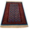 Amma Carpets Tappeto fatto a mano, in lana, 60 x 90 cm, colore: blu e marrone