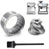 TZona Set di macine coniche di ricambio Breville Macinacaffè Breville (Pre 1926 Pdc), adatto per macina espresso Breville Bes980/870/875/876/878 Parte di sbavatura per macchina da espresso, forma a 5 stelle