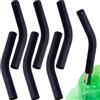 Isslly 6 beccucci in silicone per cannucce, riutilizzabili, per uso alimentare, per cannucce, gomiti in silicone per cannucce in acciaio inox da 8 mm, cannucce in metallo