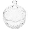SHINEOFI Contenitore in Vetro Chic per Bomboniera Matrimonio e Organizzazione Gioielli, Vasetto per Conservare Souvenir Design Semplice e Protezione Sicura
