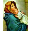 ABEUTY - Kit di decorazione per tessuti, con numeri e scritta Madonna, con scritta Madonna, con cornice in legno, 40,6 x 50,8 cm