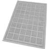 emmevi Tappeto Cotone Bagno Cucina Camera Letto Trama 3D Morbido Pastello Lavabile mod.AVORIO 70X130 GRIGIO