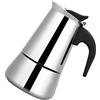 Lybunair Caffettiera per caffè espresso in acciaio inox, caffettiera italiana a moka, 2/4/6/9 tazze, per caffè espresso (100 ml/200 ml/300 ml/450 ml)