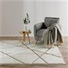 benuta Basic Tappeto salotto Elvy - Crema 140x200 cm - Astratto morbido rilievo soggiorno - Facile pulizia - Resistente - Pavimento riscaldato