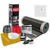 Termofol Kit complet de chauffage au sol infrarouge avec film chauffant 80W/m²