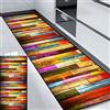 HUAXIQUE Tappeto Passatoia Cucina Tappeto Runner Corsia Da Cucina Antiscivolo Lavabile per Corridoio Ufficio Entrata Casa Cucina Da Ingresso 90x200cm Stile H