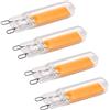 DLEDMOP led Lampadina 4PCS Lampadine LED G9 AC220V 3W 5W 7W COB Lampadina Con Angolo Del Fascio Di 360° Può Attenuare La Luce Bianca Fredda 6000K,Bianco Freddo,7 W
