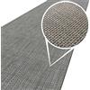 ANRO Tappeto passatoia per interni ed esterni, impermeabile, per balcone, terrazza, corridoio, resistente alle intemperie, grigio, lavabile, 260 x 50 cm