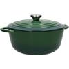 Brandani 52712 Casseruola Cocotte Verde in Ghisa Smaltata, Capacità 5L