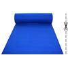 Olivo Tappeti OLIVO.shop | Rotolo Passatoia per Eventi, Tappeto Lungo e Stretto per Feste e Allestimenti, Matrimonio, Al Metro, Vari Colori e Misure ROPAS (1x12 mt, Blu)