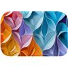 Generico SZIT Modello di arte colorata 110 Tappeto da Bagno in Memory Foam - Antiscivolo, Assorbente & Asciugatura Rapida | Morbido, Lavabile in Lavatrice, Anti-Fatica per il Massimo Comfort - L