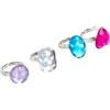 Simba Steffi Love Girls 105560071 - Anelli di diamanti assortiti, 2 pezzi, con anelli scintillanti in diversi colori e forme, 4 pezzi, dai 5 anni in su