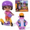 Dora Adventure Pack con scoiattolo Tico - Mini set da gioco con 2 personaggi (circa 9 cm) e un accessorio con funzione, per giocare fantasioso, per bambini dai 3 anni in su