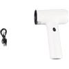 Tnfeeon Asciugacapelli, 500W Portatile Cordless Ricaricabile Asciugacapelli Motore Brushless per Dipinti Ad Acquerelli Controllo Lucentezza Capelli Morbidi Umidità Viaggi Campeggi (WHITE)