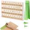 Generico Strumenti Per Scrivere In Braille,4 Linee 28 Celle Aiuti Per Ipovedenti - Tavoletta Per Apprendimento Braille - Per Bambini Adulti Ciechi Studenti Insegnanti Scuole Homeschooling