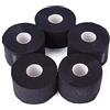 Adorila Strisce per collo da barbiere, 5 rotoli da 500 pezzi, colore nero, usa e getta e flessibili, per tagliare i capelli, forniture per saloni, resistenti all'acqua e autoadesive