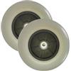 KXWOQ3ED 200×50 Ricambio Ruota Anteriore Carrozzina, Accessori Ruota Sedia a Rotelle 8 pollici, Pneumatici Solidi, Ruota Carrozzina Disabili Anziani, Cuscinetto: 8 mm (5/16 di pollice)(Gray)