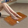 Lilyeriy Tappetino riscaldato per piedi, in cristallo di carbonio, 30 x 50 cm, cuscino riscaldante per piedi, elettrico, elettrico, tappeto riscaldante, termico, per ufficio, casa (spina europea)