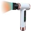 Generico Asciugacapelli Professionale Agli Ioni Negativi, 15000mAh USB Ricaricabile Motore Brushless, Asciugacapelli da Viaggio Portatile con Vento Caldo e Freddo per Dormitorio, Casa
