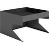 Outsunny Garage per Robot Rasaerba con Vaschetta per Piante, Garage Robusto in Acciaio Galvanizzato, Nero | Aosom Italy
