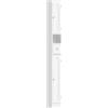 HOMCOM Mobile bagno con Cassetto, Armadio Stretto con Ante Arcuate e Ripiani Regolabili, 20x20x185 cm, Bianco | Aosom Italy