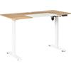 Vinsetto Scrivania Elettrica con Altezza Regolabile e 4 Tasti di Memoria, per Ufficio e Casa, 140x70x72-116 cm, Bianco e Naturale | Aosom Italy