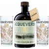 LA VALDOTAINE ACQUEVERDI La Valdotaine GIN bottiglia da 1 lt. + 2 bicchieri CONFEZIONE