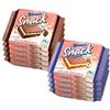 Generico Manner - Confezione da 5x 25g di Minis Latte e Nocciola Wafer Farciti e da 5x 25g di Minis Latte e Cioccolato Wafer Farciti - (Totale 10 da 25gr)