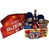 Generico BSB ITALIA Love Beer Box - Cassetta in Legno Artigianale con Birra Tennent's, Bicchieri, Accessori e Regalo Romantico Lui & Lei (CUSCINO ROSSO)