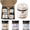 Il Tomolo Collezione Creme di Carrubato e Creme Spalmabili - 4 Gusti Assortiti - Prodotto Artigianale - Alta Qualità - Made in Italy - In Elegante Confezione Regalo