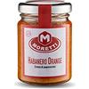 Moretti® Crema di Peperoncino Habanero Orange Tritato | Vasetto 90g | 100% Naturale Piccantezza MedioAlta | Peperoncini Coltivati e Lavorati in Calabria | Spalmabile Cremoso (Habanero 1 Pezzo)