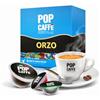 POP CAFFE' POPCAFFÉ Orzo Solubile - 96 Capsule Compatibili con BIALETTI® - 100% Orzo Italiano - Senza Caffeina - Gusto Intenso e Cremoso - Alternativa al Caffè