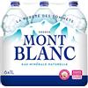 Mont Blanc Acqua minerale poco profonda delle Alpi, 6 x 100 cl