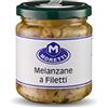 Moretti® Melanzane A Filetti, Melanzane Sott'olio Fresche, Vasetto 180 Grammi, Prodotto Tipico Calabrese
