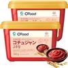 O'Food Gochujang Gochujang 17,6 oz (500 g) (totale 1 kg) Set cibo coreano Sunchan gochujang condimento uso commerciale Condimento