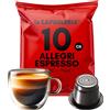 La Capsuleria Caffè ALLEGRI, espresso intenso (100 Capsule) compatibili con Nespresso, 100 bustine salva aroma, equilibrio perfetto tra dolcezza e intensità, crema liscia e gusto avvolgente (La Capsuleria)