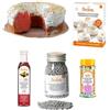 Zeus Party Offerta Kit CIARAMICOLA di Pasqua 1 Stampo Professionale DECORA in Acciaio 27 x 8.5 + 1 Meringa in Polvere da 300gr + 1 Codette da 75gr + 1 Perle di Zucchero da 100gr + 1 Alkemers 250ml (Senza STampo)