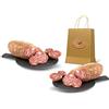 Moretti® Soppressata Stagionata Artigianale | Salame Tradizionale | Prodotto In Calabria | In Regalo Tagliere In Legno (Senza Peperoncino 2 Confezioni)