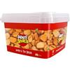 APERI SNACK Aperisnack® - AP09.003.02 - Crostini Saporito al pomodoro - Formato Secchiello da 1200 g. Snack, crostino salato, fritto e al forno