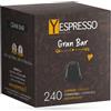 yespresso 240 Capsule compatibili con Nespresso GRANBAR