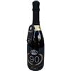 Swart - Idea regalo per compleanno 90 anni - Bottiglia Tanti Auguri da 0,75L - Etichetta personalizzata con autentici cristalli - spumante Italiano di alta qualità