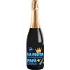 Bottle-Up Bottiglia di Prosecco DOC personalizzato per lui - Idea regalo esclusiva e originale per uomo, festa del Papà, festa del Nonno, nuova nascita, compleanno e Natale. (0,75L, Incredibile papà)